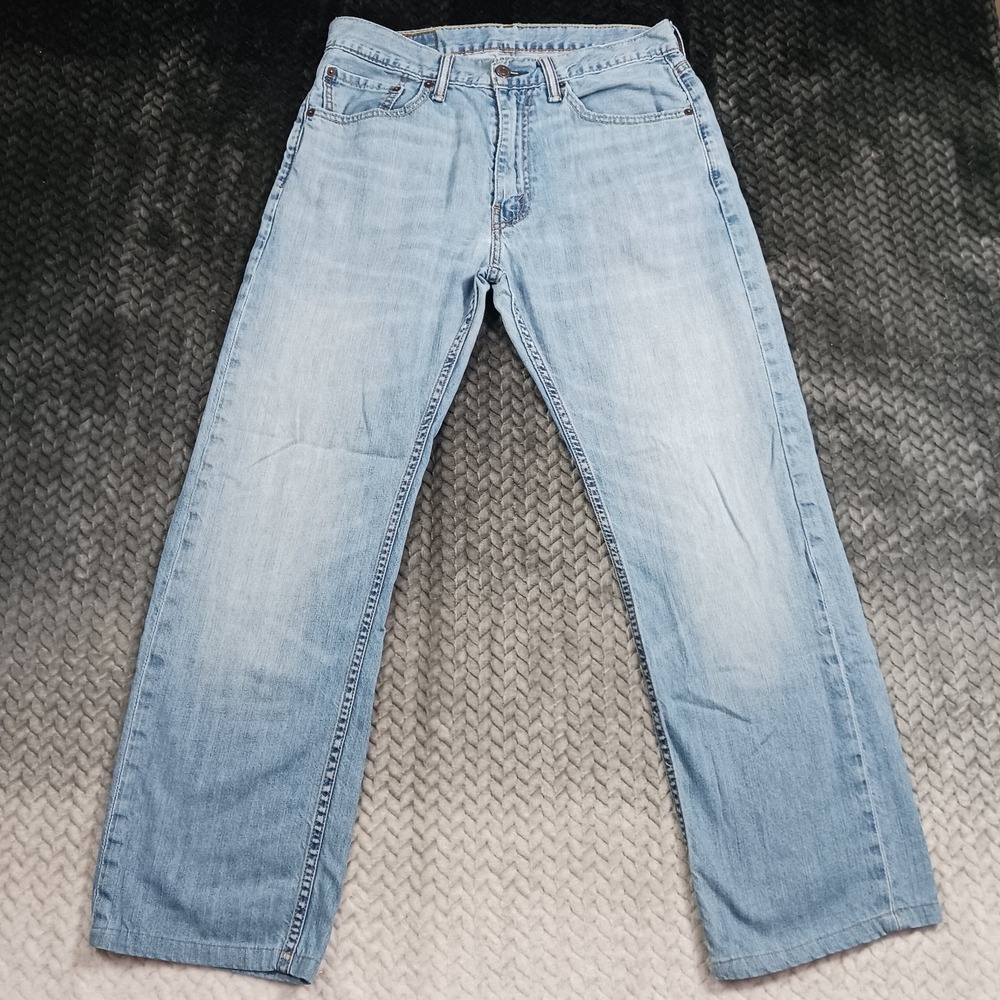 Levi's 505 Jeans Men's 32x32 Blue Cotton Denim Straight Utility Faded Workwear